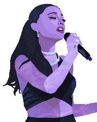 Ariana Grande Singing Sticker by iriskristen