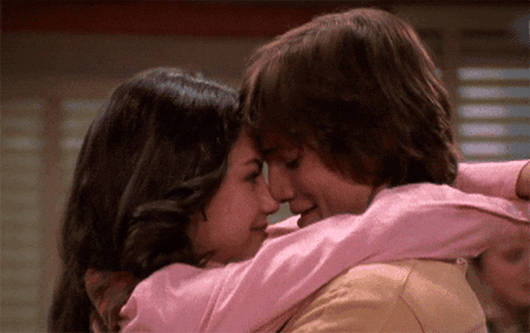 first kiss GIF