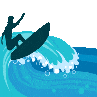 Wave Surf Sticker by Nobile Sports