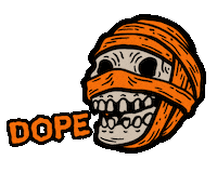 wytchlab halloween dope mummy wytchlab Sticker