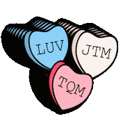 Valentine Hearts Sticker