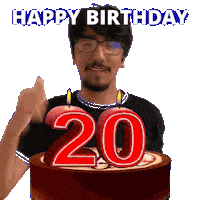 20 Years Old 20Th Birthday Sticker