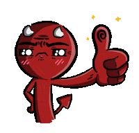 Devil Ok Sticker