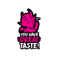 Great Taste Devil Sticker by Die With Your Boots On