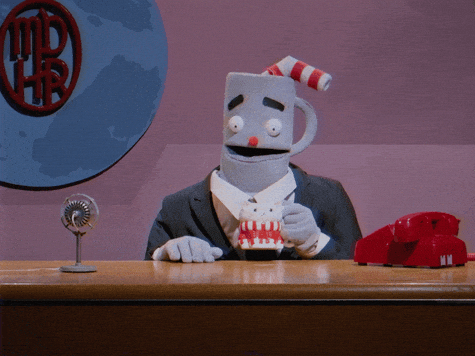 Too Much Coffee Drinking GIF by Studio MDHR
