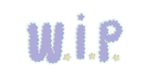 Work In Progress Text Sticker by Poupoutte