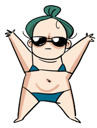 Sun Bikini Sticker