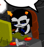 Equius angry mad home computer GIF