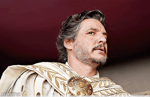 ArcaneFox giphyupload pedro pascal gladiator 2 gladiator ii GIF