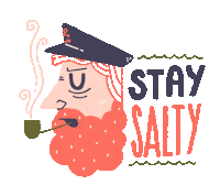 Sassy Pirate Sticker by Matt Joyce