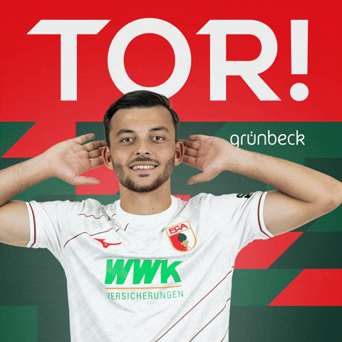 Goal Bundesliga GIF by FC Augsburg 1907