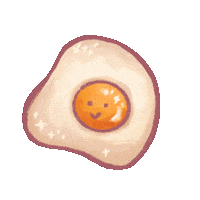 chopstickpanorama egg fried egg sunny side up chopstickpanorama Sticker