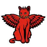 cat devil Sticker