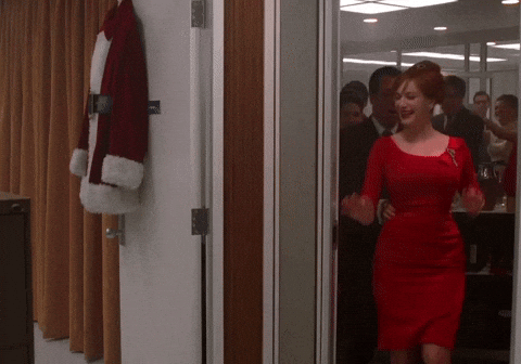 petefrommadmen dancing mad men christina hendricks conga GIF