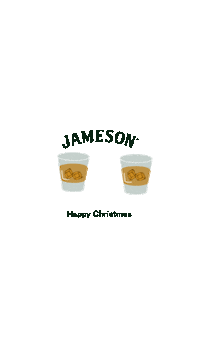Happy Christmas Cheers Sticker by Jameson Irish Whiskey