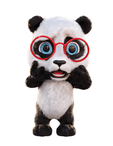 Panda Sticker by Optika Anda