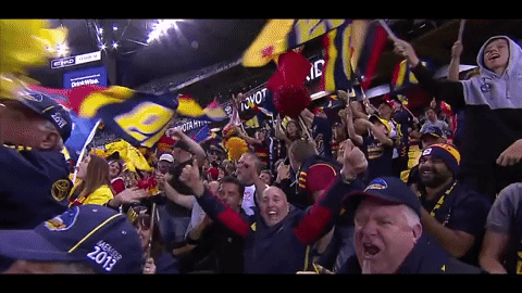 crowd afl GIF by Adelaide Crows