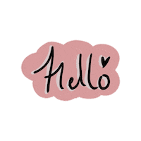 soapysoof hello hello pink hello heart Sticker
