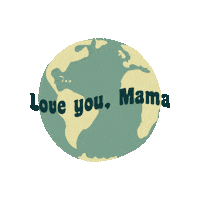 Love You Earth Sticker by Cass Cleave