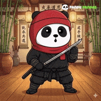 Panda Ninja GIF by Pandu Pandas