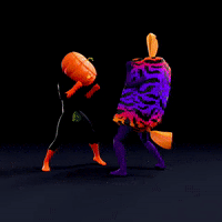 Trick Or Treat Fight GIF by ELMØ