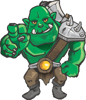 orcscave wow nerd geek warcraft Sticker