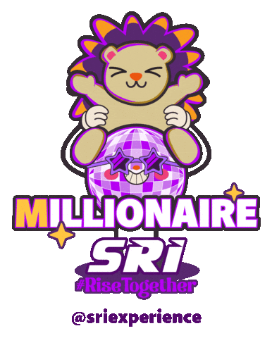 Millionaire Rise Together Sticker by SRI_Experience