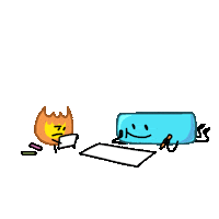 Notro_Artwork bfdi battle for dream island bfb osc Sticker