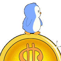 Money Penguin Sticker by Pudgy Penguins