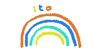 Rainbow Color Sticker by Ito