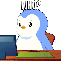 Who Is It What Sticker by Pudgy Penguins