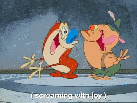 ren and stimpy nicksplat GIF