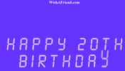 20Th Birthday GIF by wishafriend