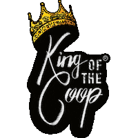 kingofthecoop crown chicken king coop Sticker