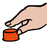 Click Red Button Sticker