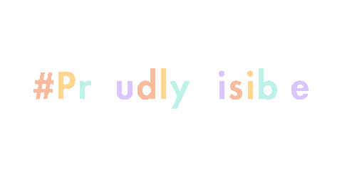 Proudly Visible Sticker by Visible