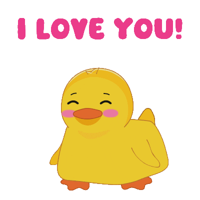 Happy I Love You Sticker by MeetDuckey