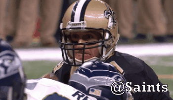 Drew Brees Saints Gameday GIF by New Orleans Saints