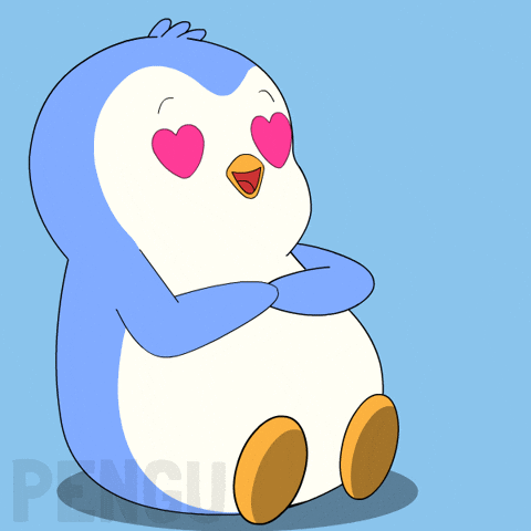 In Love Hearts GIF by Pudgy Penguins