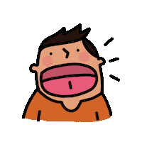 big mouth tmd Sticker