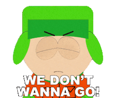 Kyle Broflovski Dont Want To Sticker by South Park