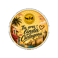 Linda Sticker by CERVECERIA CARTAGENA
