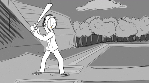Strike Out Home Run GIF by CC0 Studios
