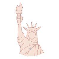 new york pink Sticker by astridandmiyu