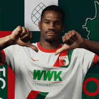 The Wolf Thumbs Down GIF by FC Augsburg 1907