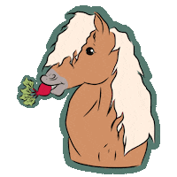 ukiespaddockparadise flowers horse horses penny Sticker