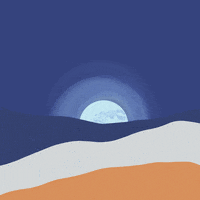 mariaraices night moon luna desert GIF