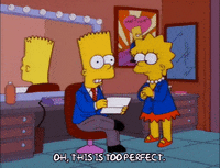 scheming bart simpson GIF