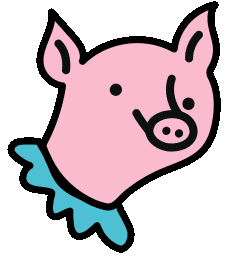 Pig Gracie Sticker by CapstonePub