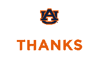 Thanksgiving Tigers Sticker by Auburn University
